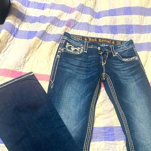 Womens rock revival size 28 blue jeans
